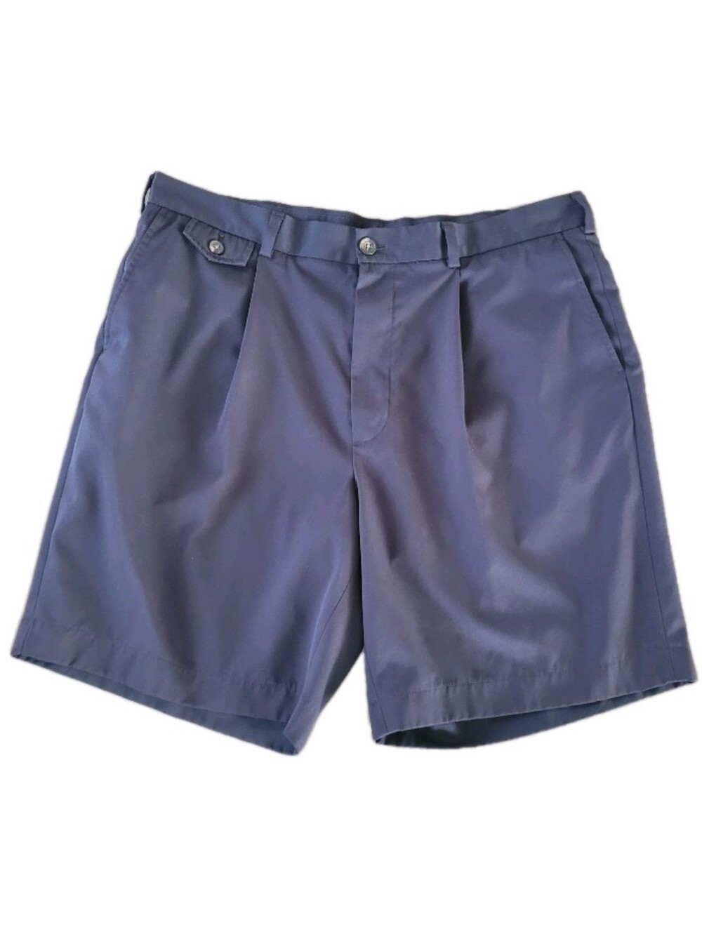 Brooks Brothers Country Club Men Navy Blue Pleated Golf Shorts Size W38 Preppy